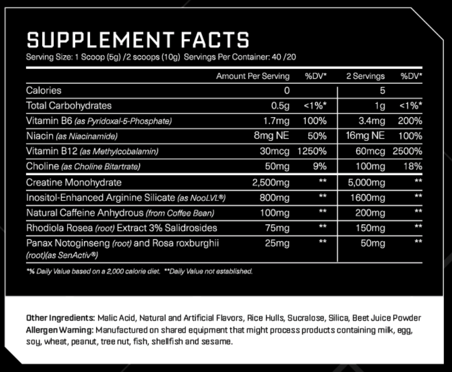 Creatine Pre-Workout